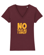 No talk me I angy Tricou mânecă scurtă guler V Damă Evoker
