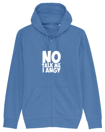No talk me I angy Bright Blue