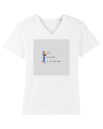 Unusual. Tricou mânecă scurtă guler V Bărbat Presenter