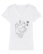 Heart of thorns Tricou mânecă scurtă guler V Damă Evoker