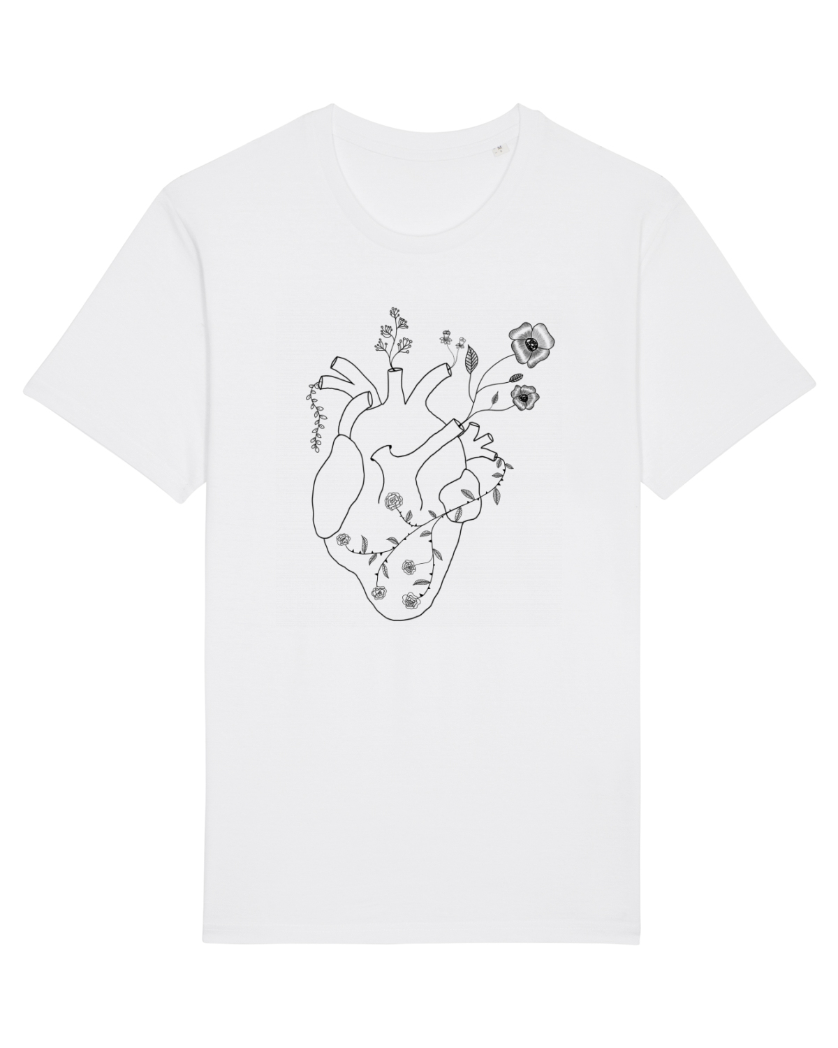 Tricou mânecă scurtă Unisex Rocker White