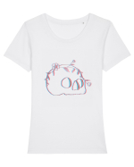 Memento Mori Tricou mânecă scurtă guler larg fitted Damă Expresser
