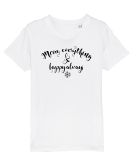 Vesel  din orice și fericit mereu Tricou mânecă scurtă  Copii Mini Creator