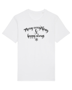 Vesel  din orice și fericit mereu Tricou mânecă scurtă Unisex Rocker