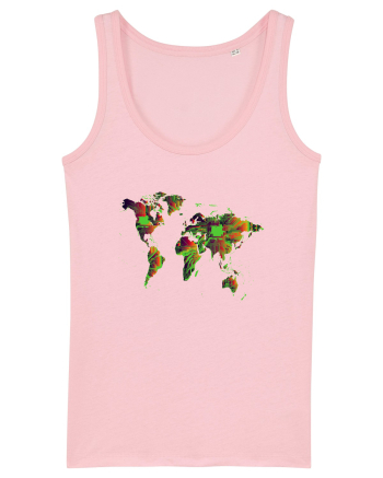 Circuit World Map Cotton Pink