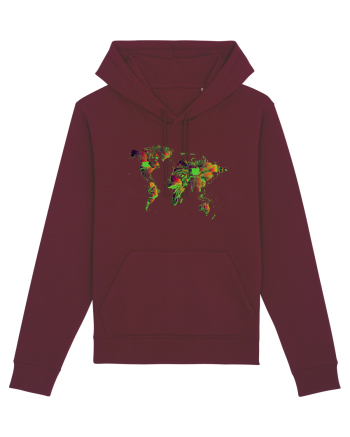 Circuit World Map Burgundy