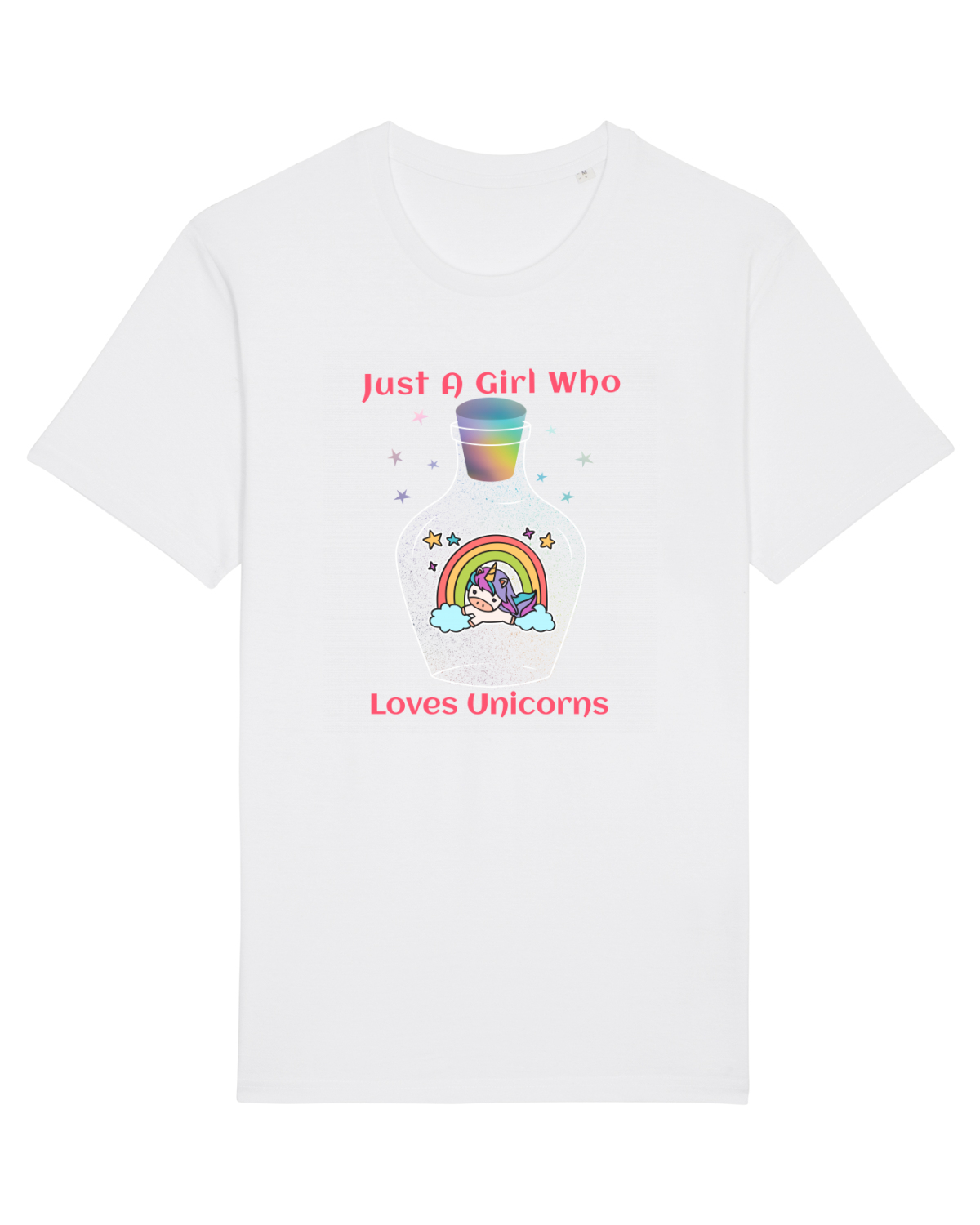 Tricou mânecă scurtă Unisex Rocker White