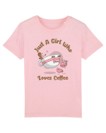Just A Girl Who Loves Coffee Tricou mânecă scurtă  Copii Mini Creator