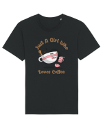 Just A Girl Who Loves Coffee Tricou mânecă scurtă Unisex Rocker