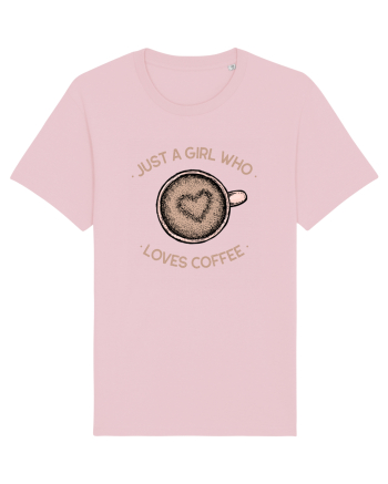 Just A Girl Who Loves Coffee Cotton Pink