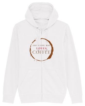 Just A Girl Who Loves Coffee White