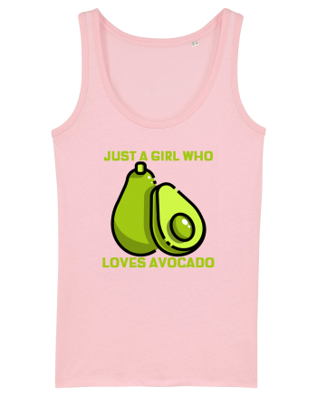 Just A Girl Who Loves Avocado Cotton Pink