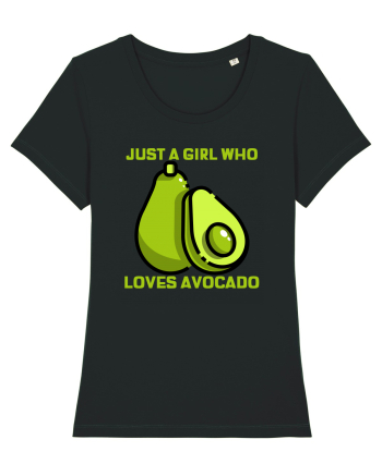 Just A Girl Who Loves Avocado Black