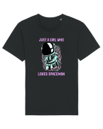 Just A Girl Who Loves Spaceman Tricou mânecă scurtă Unisex Rocker