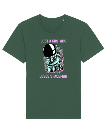 Just A Girl Who Loves Spaceman Bottle Green