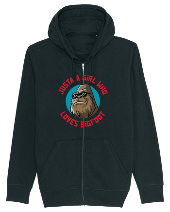 Just A Girl Who Loves Bigfoot Black