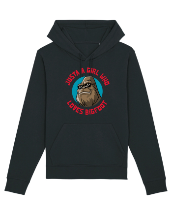 Just A Girl Who Loves Bigfoot Black