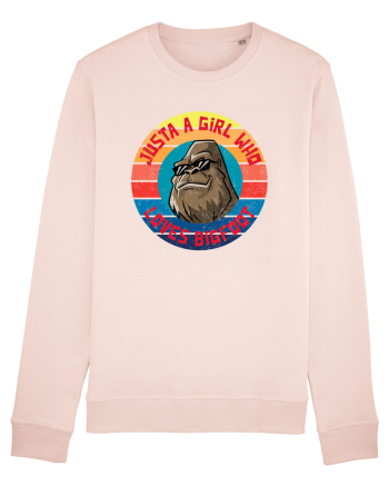 Retro Sunset Just A Girl Who Loves Bigfoot Candy Pink