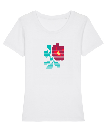Motiv românesc - Trandafir 1 White