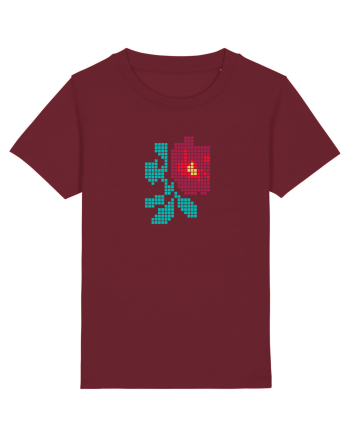 Motiv românesc - Trandafir 1 Burgundy