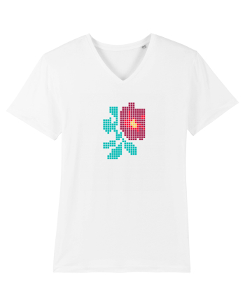Motiv românesc - Trandafir 1 White
