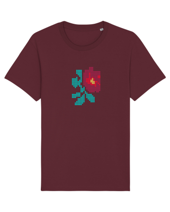 Motiv românesc - Trandafir 1 Burgundy