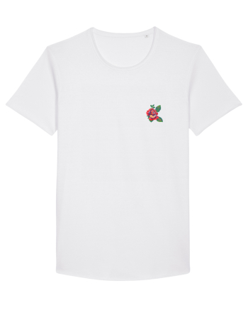 Motiv românesc - Trandafir 3. White