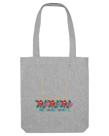 Motiv românesc - Flori la fereastră. Heather Grey
