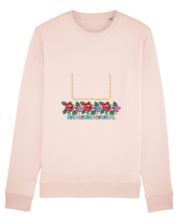 Motiv românesc - Flori la fereastră. Candy Pink