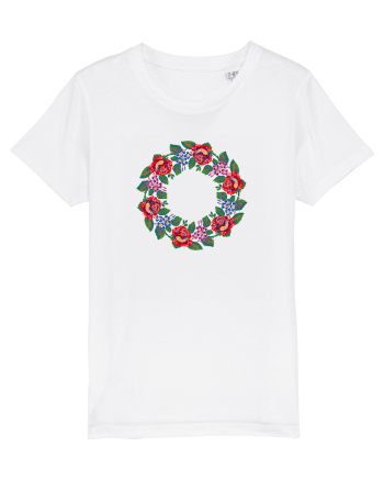 Motiv românesc - Coroniță de flori 1. White