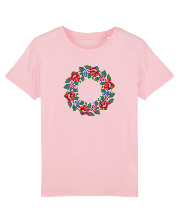 Motiv românesc - Coroniță de flori 1. Cotton Pink