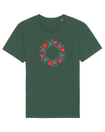 Motiv românesc - Coroniță de flori 1. Tricou mânecă scurtă Unisex Rocker