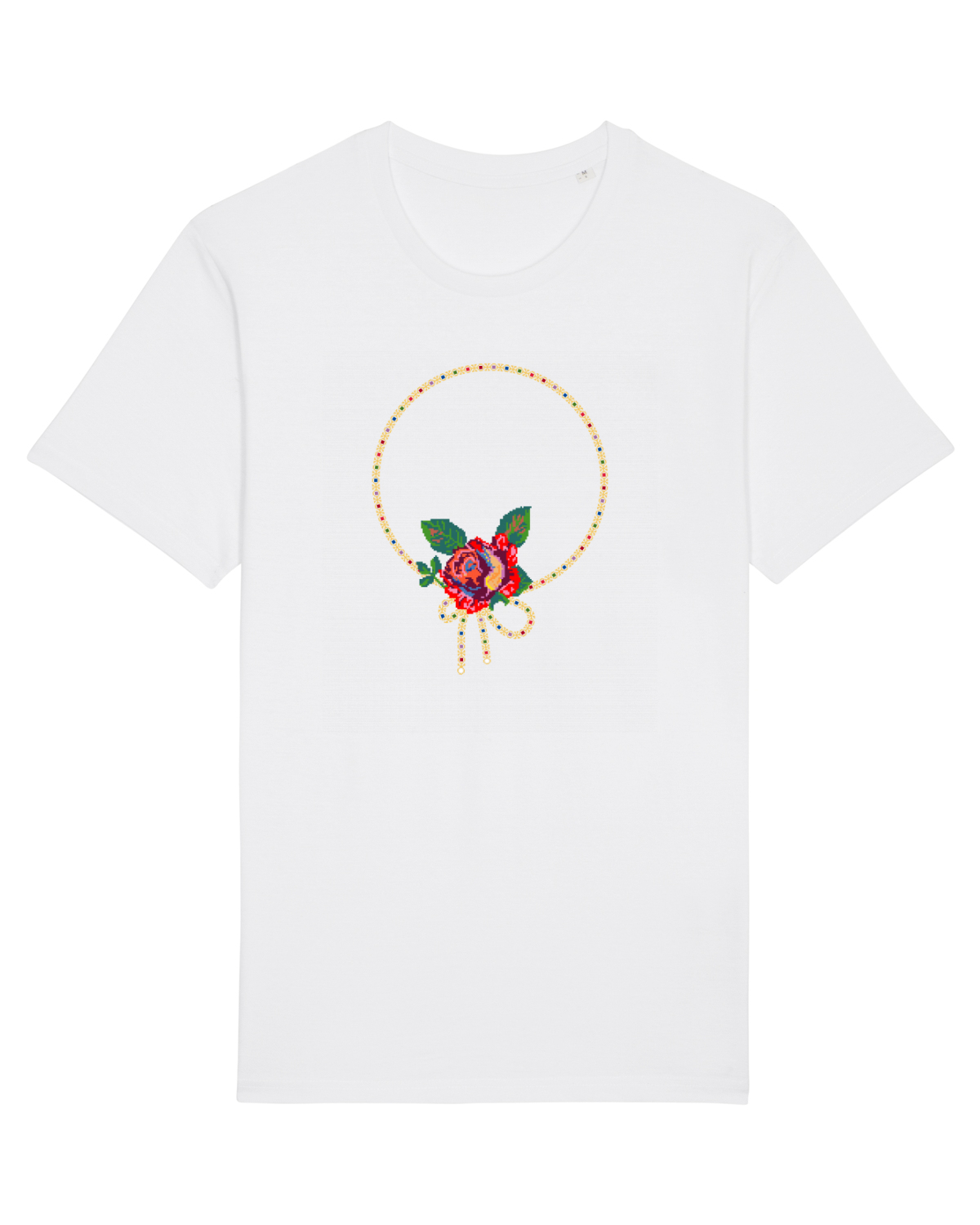 Tricou mânecă scurtă Unisex Rocker White