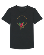 Motiv românesc - Decorativ 8. Tricou mânecă scurtă guler larg Bărbat Skater