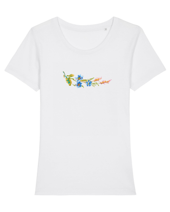 Motiv românesc - Albăstrele cu spice 1. White