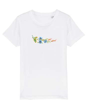 Motiv românesc - Albăstrele cu spice 1. White