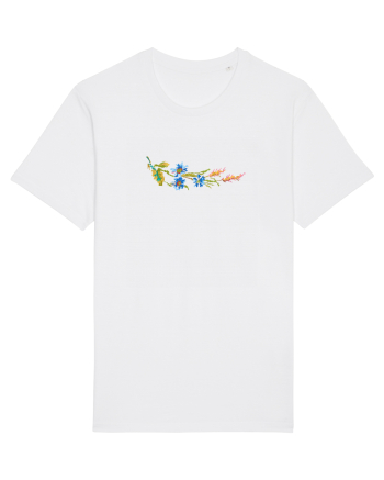 Motiv românesc - Albăstrele cu spice 1. White