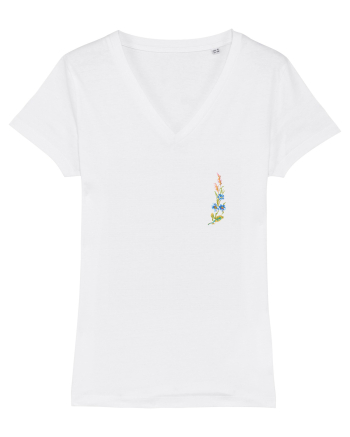 Motiv românesc - Albăstrele cu spice 2. White