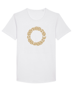 Motiv românesc - Cucuteni 4. Tricou mânecă scurtă guler larg Bărbat Skater