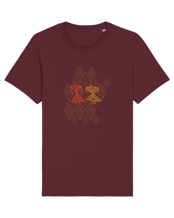 Motiv românesc - Cucuteni 5. Burgundy