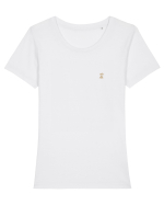 Motiv românesc - Cucuteni 6. Tricou mânecă scurtă guler larg fitted Damă Expresser
