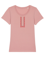 Motiv românesc - Decorativ 16. Tricou mânecă scurtă guler larg fitted Damă Expresser