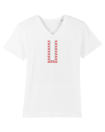 Motiv românesc - Decorativ 16. Tricou mânecă scurtă guler V Bărbat Presenter