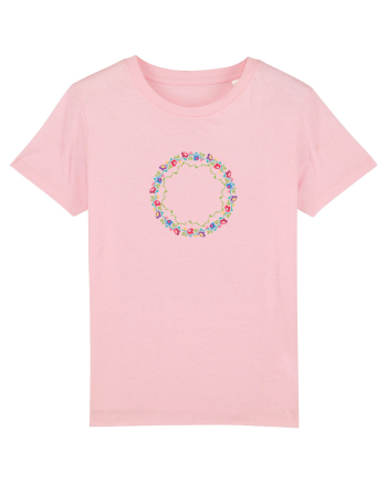 Motiv românesc - Coroniță de flori 2. Cotton Pink