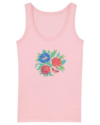 Motiv românesc - Flori 2. Cotton Pink