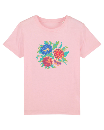 Motiv românesc - Flori 2. Cotton Pink