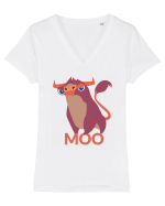 Taur Furios Tricou mânecă scurtă guler V Damă Evoker