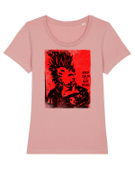 punks not dead Tricou mânecă scurtă guler larg fitted Damă Expresser