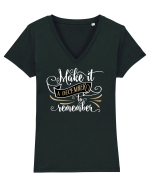 Un decembrie memorabil Tricou mânecă scurtă guler V Damă Evoker