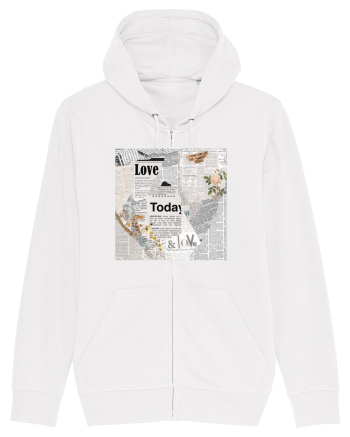 Newspaper pattern White